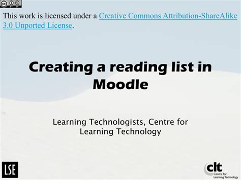 moodle course reading list.